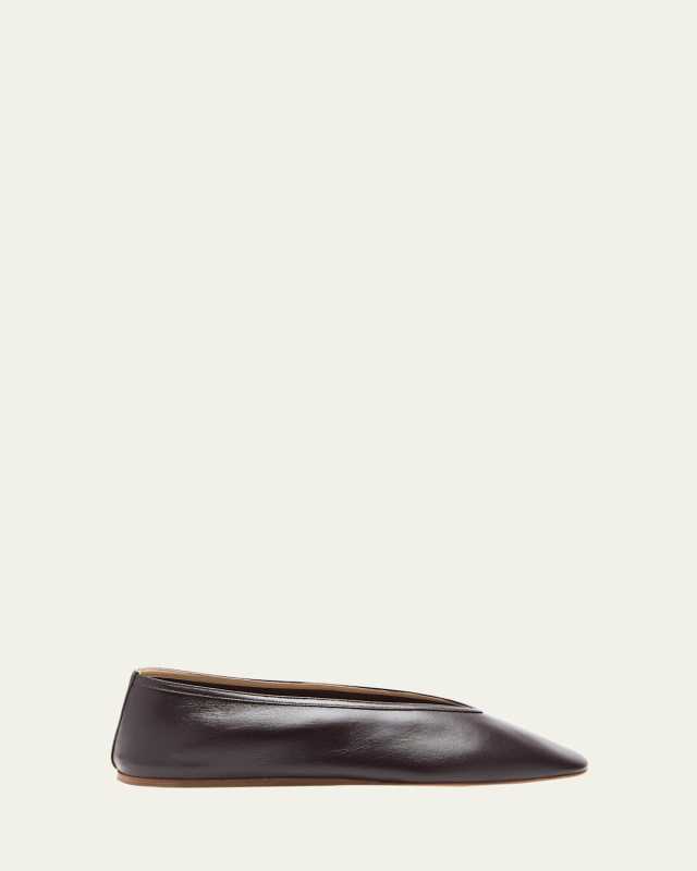 Luna Lambskin Leather Ballerina Flats